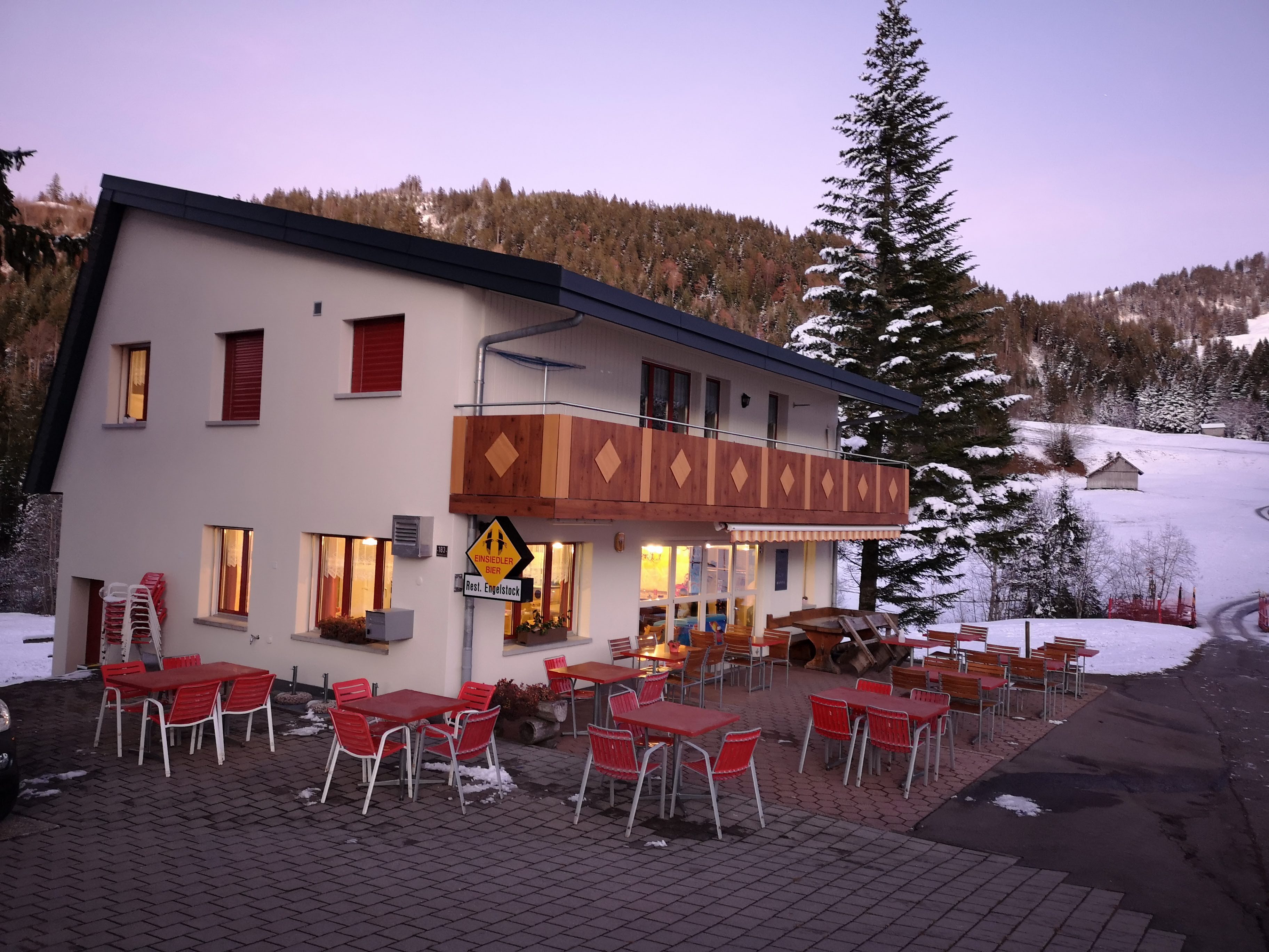Restaurant Engelstock, Winter, 
